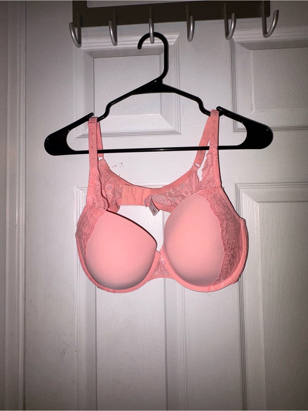 Victoria's Secret Coral Pink Lace T-Shirt Bra